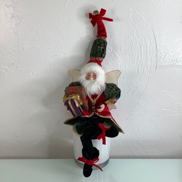 Vintage Mark Roberts Christmas Santa Bendable 22” tall  EUC - Picture 3 of 12
